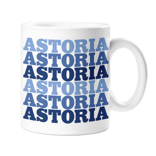Astoria Blue Repeat Mug - Lockwood Shop - Rock Scissor Paper