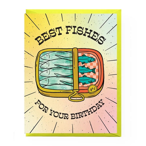 Best (Tinned) Fishes Birthday Card - Lockwood Shop - Boss Dotty Paper Co