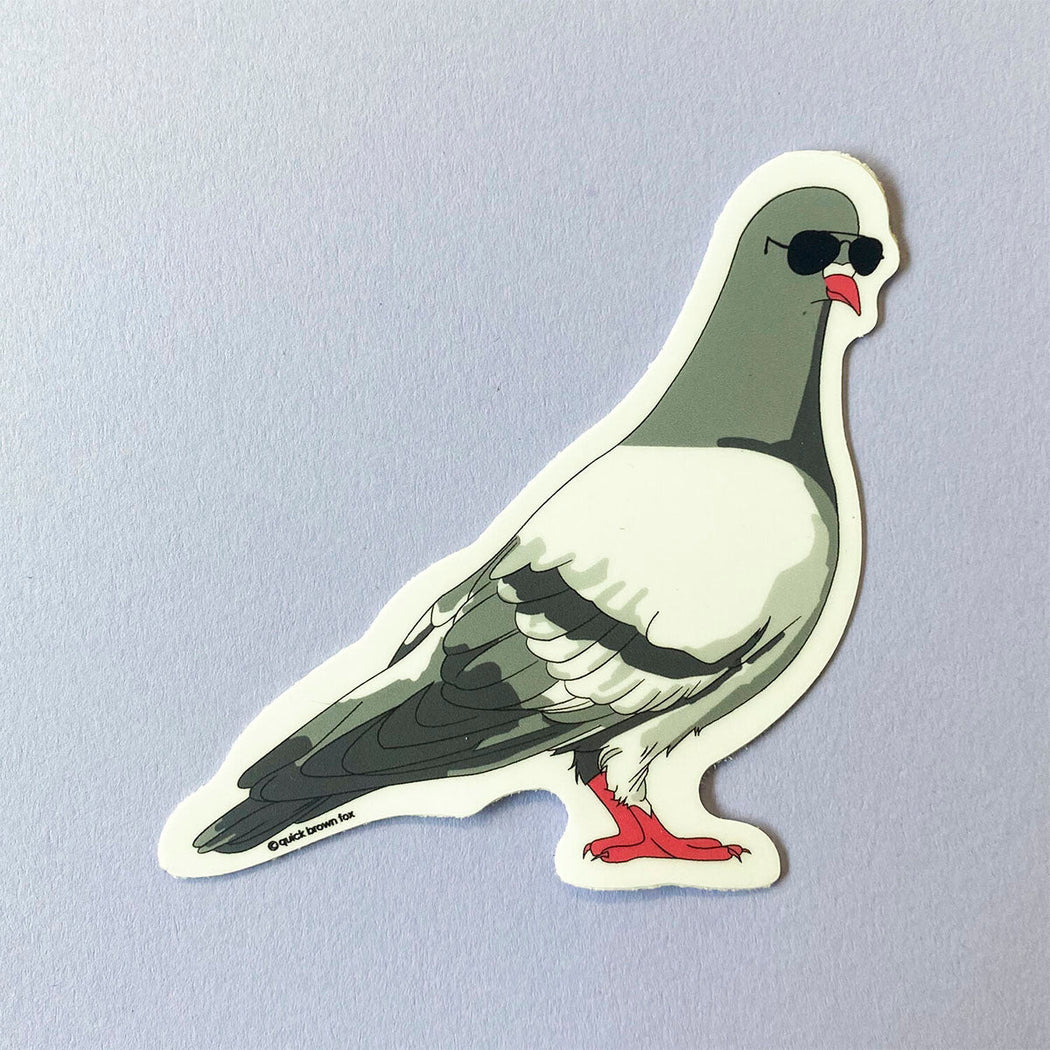 Pigeon Sticker - Lockwood Shop - Quick Brown Fox