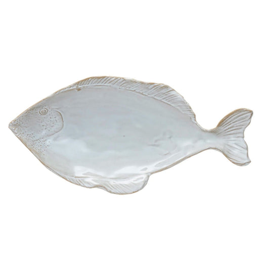 Stoneware Fish Shaped Plate - Lockwood Shop - Creative Co-Op