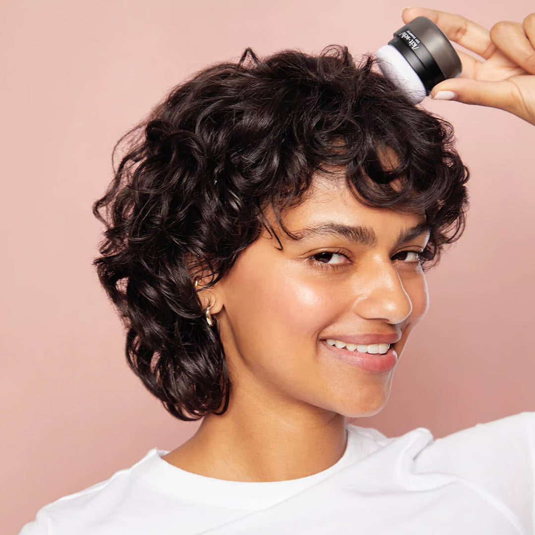 Volumizing Rice Protein Dry Shampoo - Dark Tinted Powder