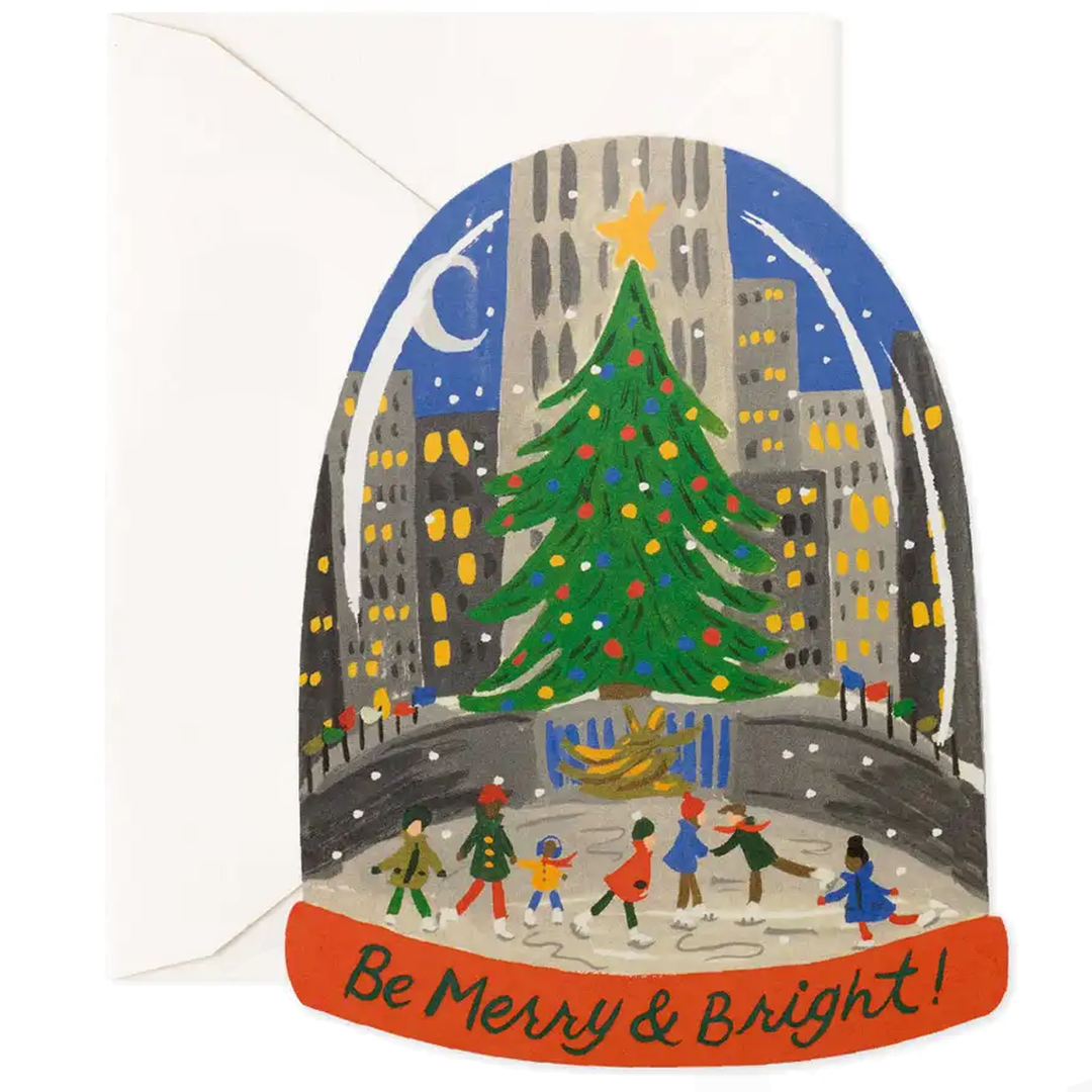 Skating in the City Greeting Card