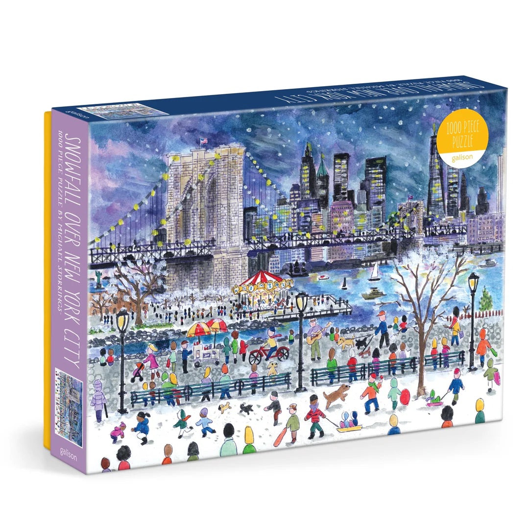 Michael Storrings Snowfall Over NYC 1000pc Puzzle