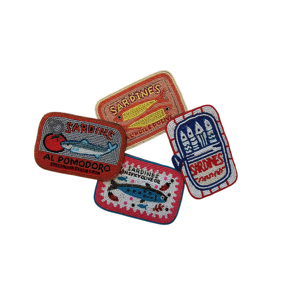 Beaded Sardine Coaster