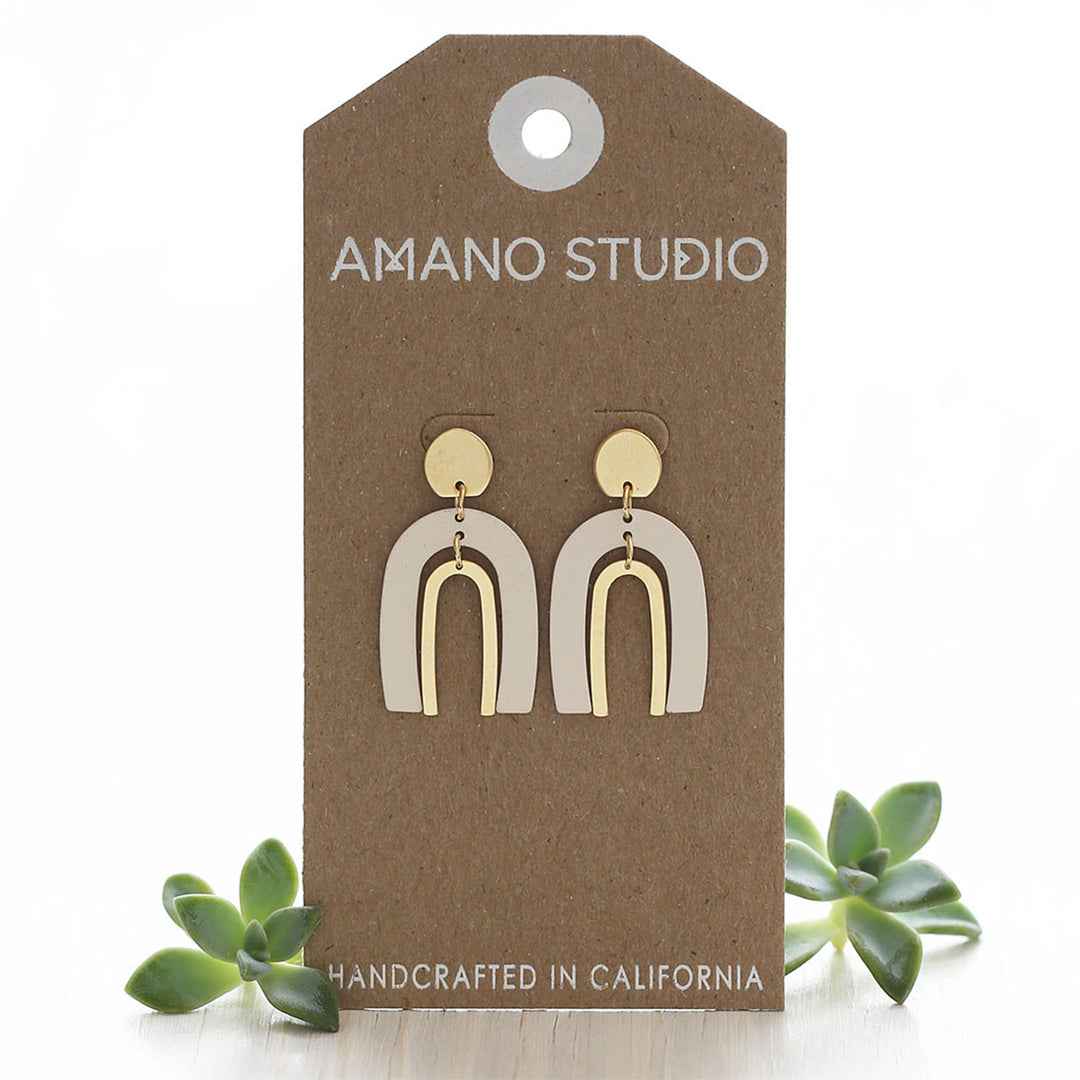 Arches in Ivory Earrings