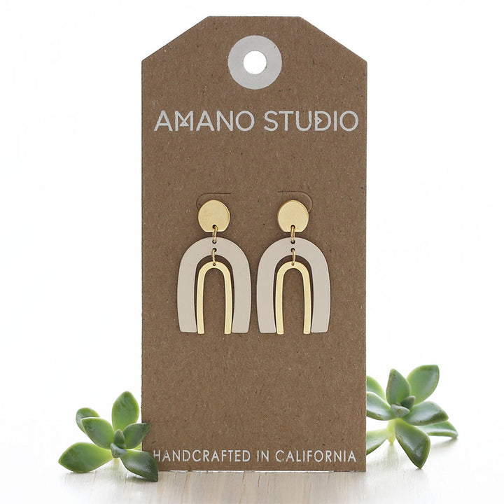 Arches in Ivory Earrings