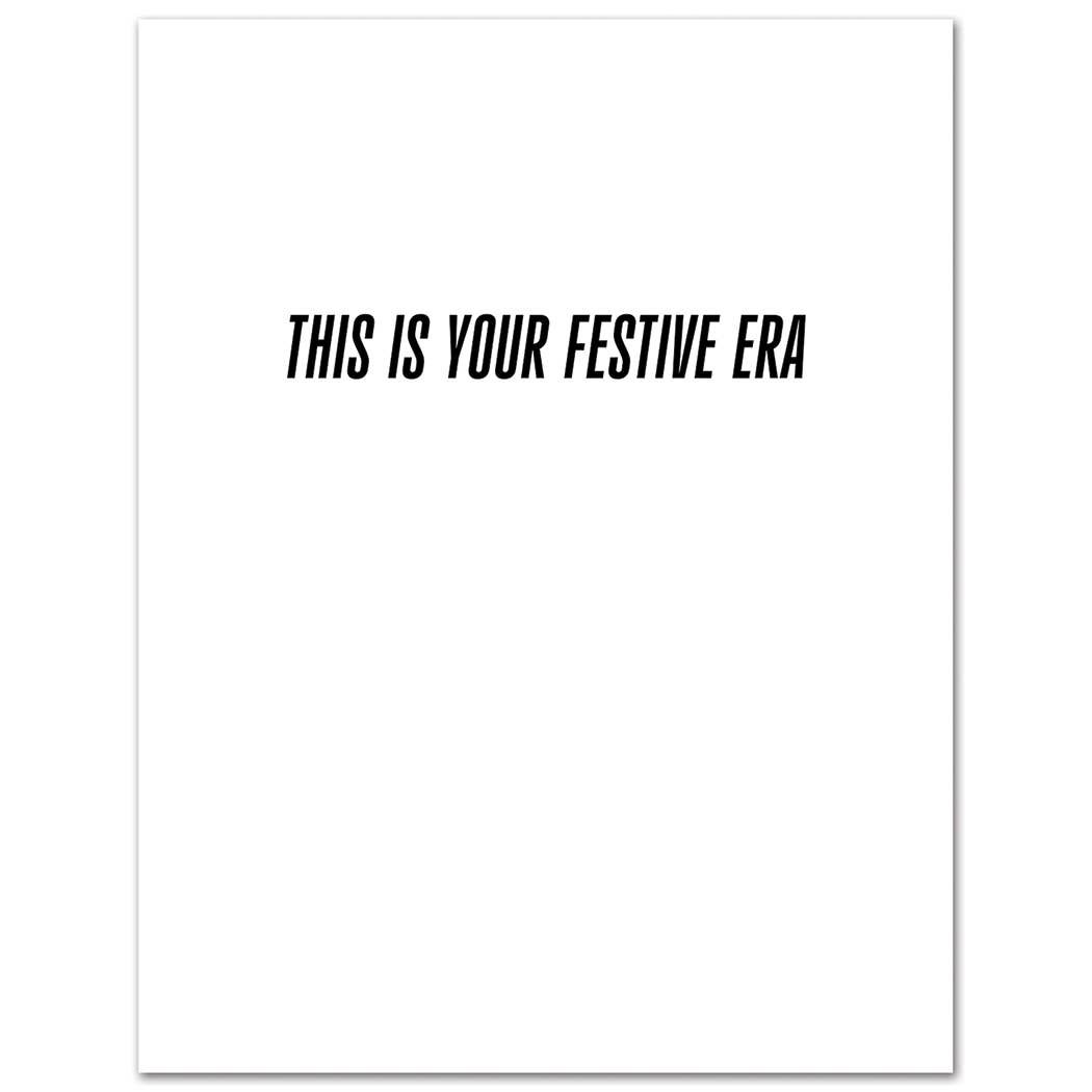 Happy Holidays Festive Era Greeting Card