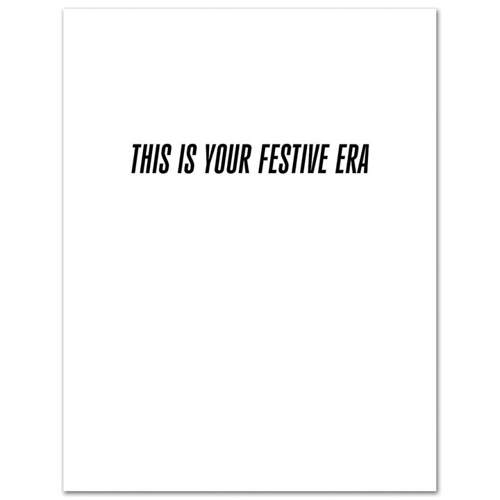 Happy Holidays Festive Era Greeting Card