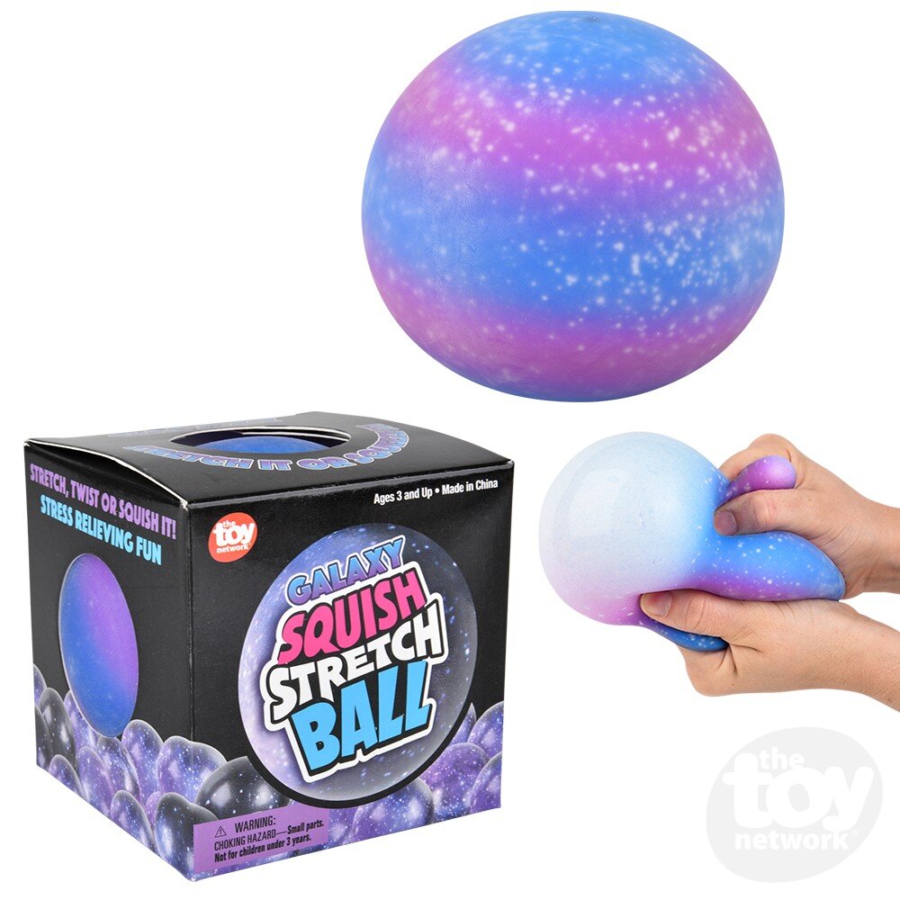 4" Squish And Stretch Galaxy Yummy Ball