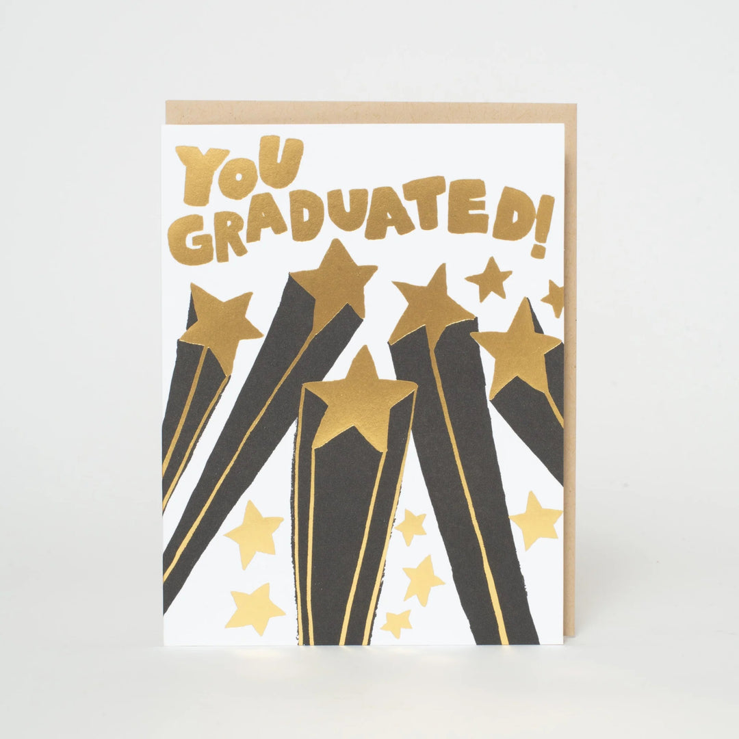 You Graduated Stars Greeting Card