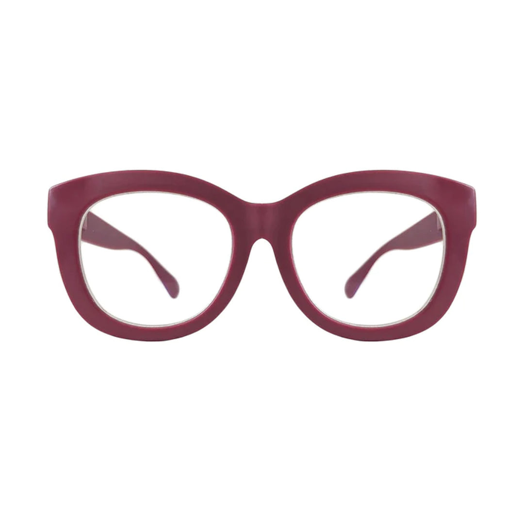 Helen Blue Light Blocker Glasses - Matte Currant