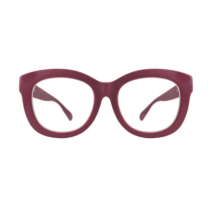 Helen Blue Light Blocker Glasses - Matte Currant