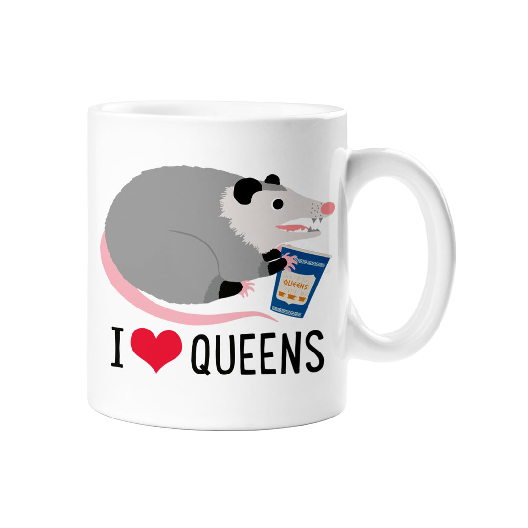 I Heart Queens Opossum Mug