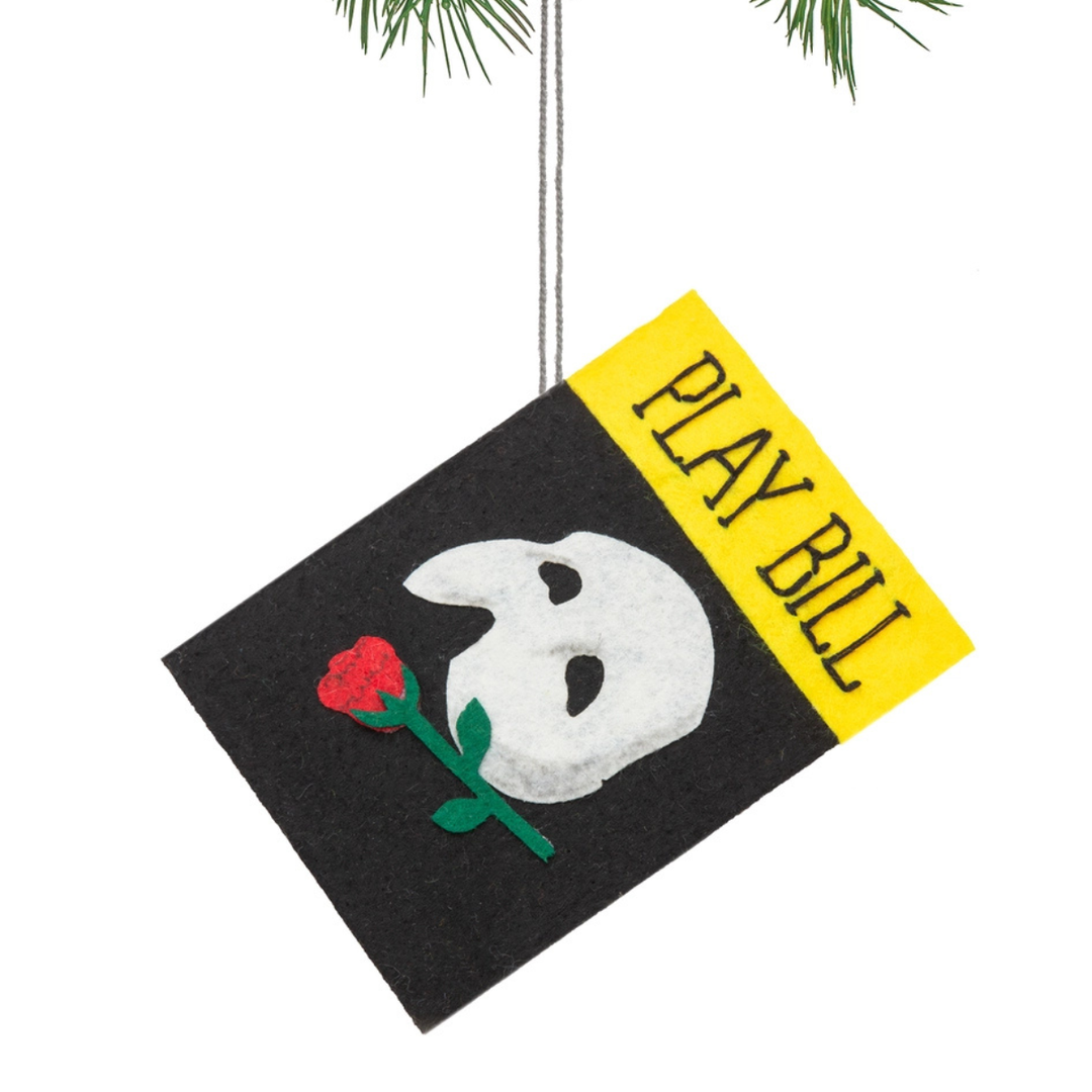 Playbill Felt Ornament