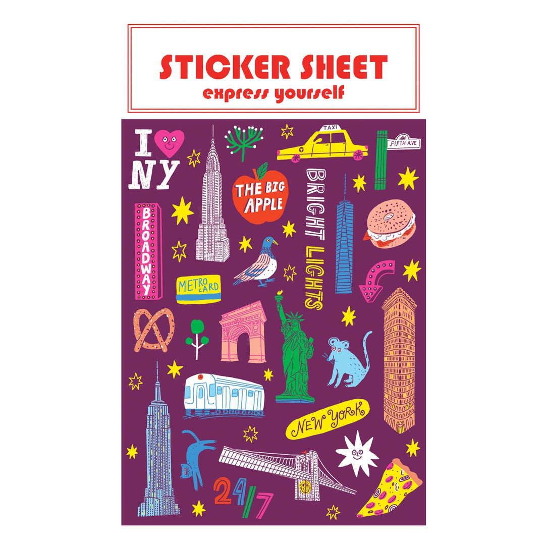 New York Icons Sticker Sheet