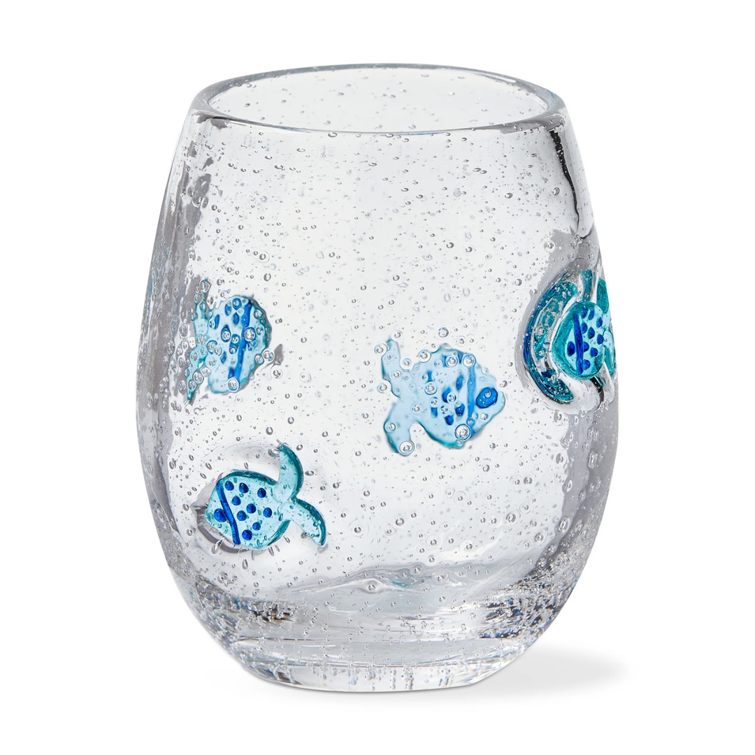 Fish Stemless Bubble Glass