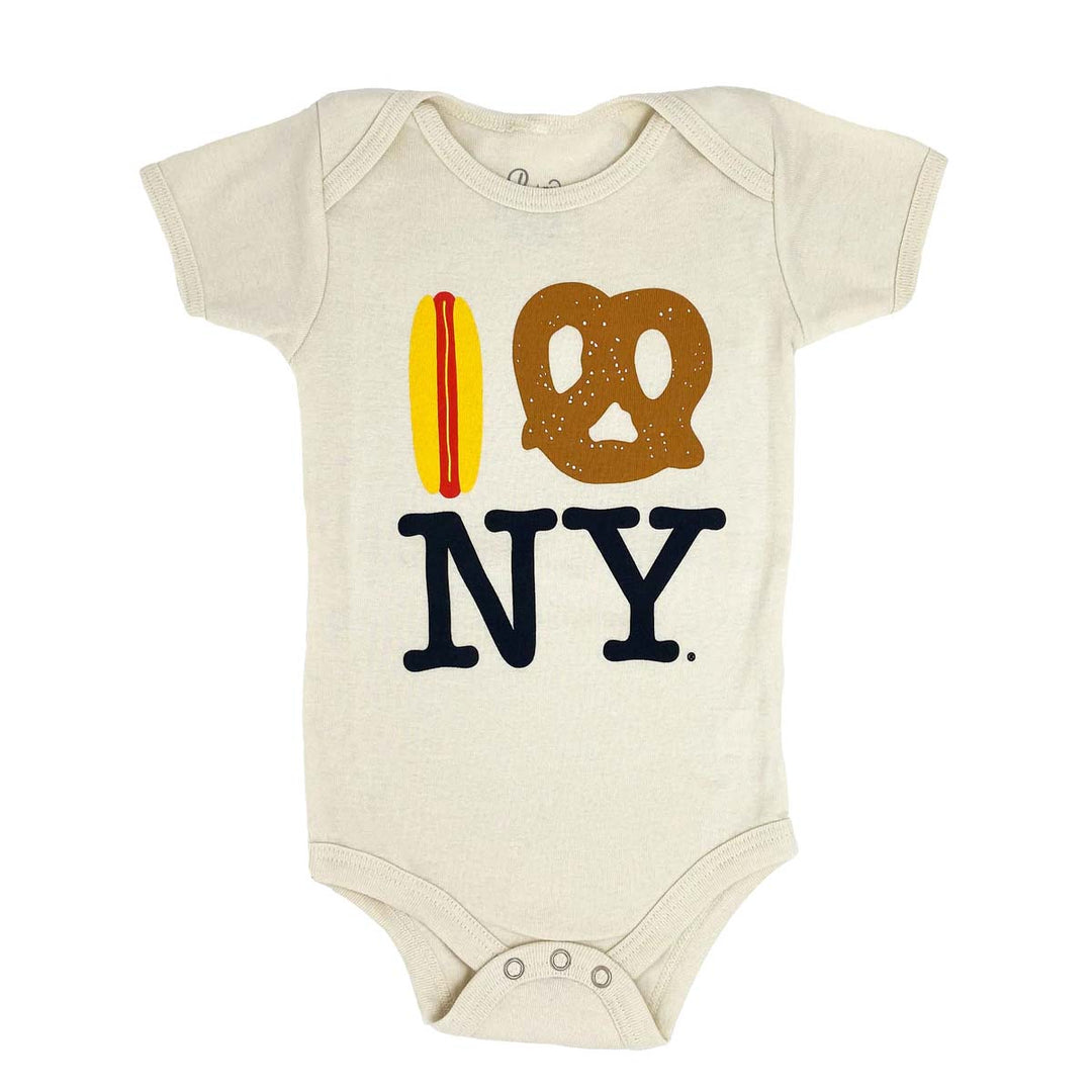 Hot Dog Pretzel NY Onesie