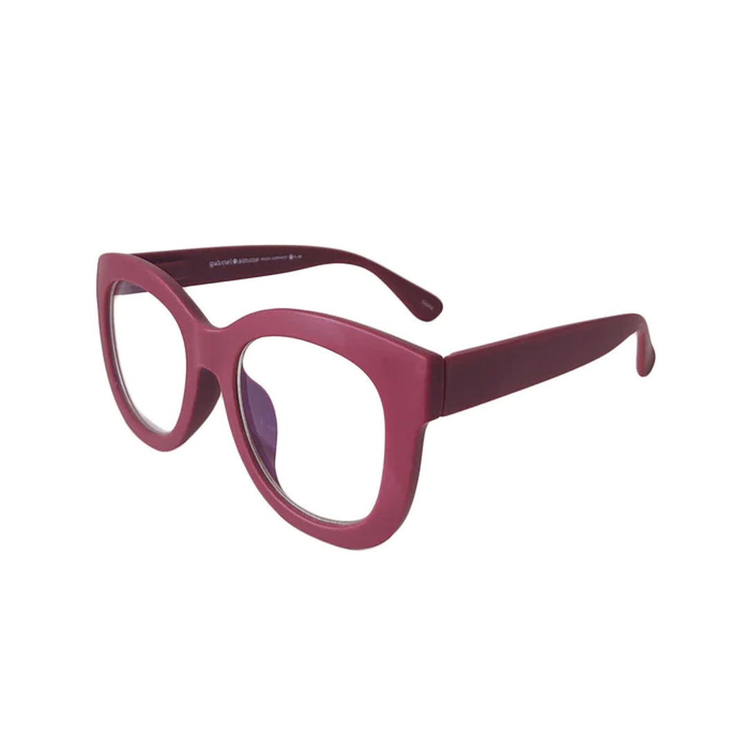 Helen Blue Light Blocker Glasses - Matte Currant