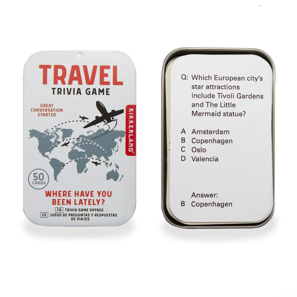 Travel Trivia Tin