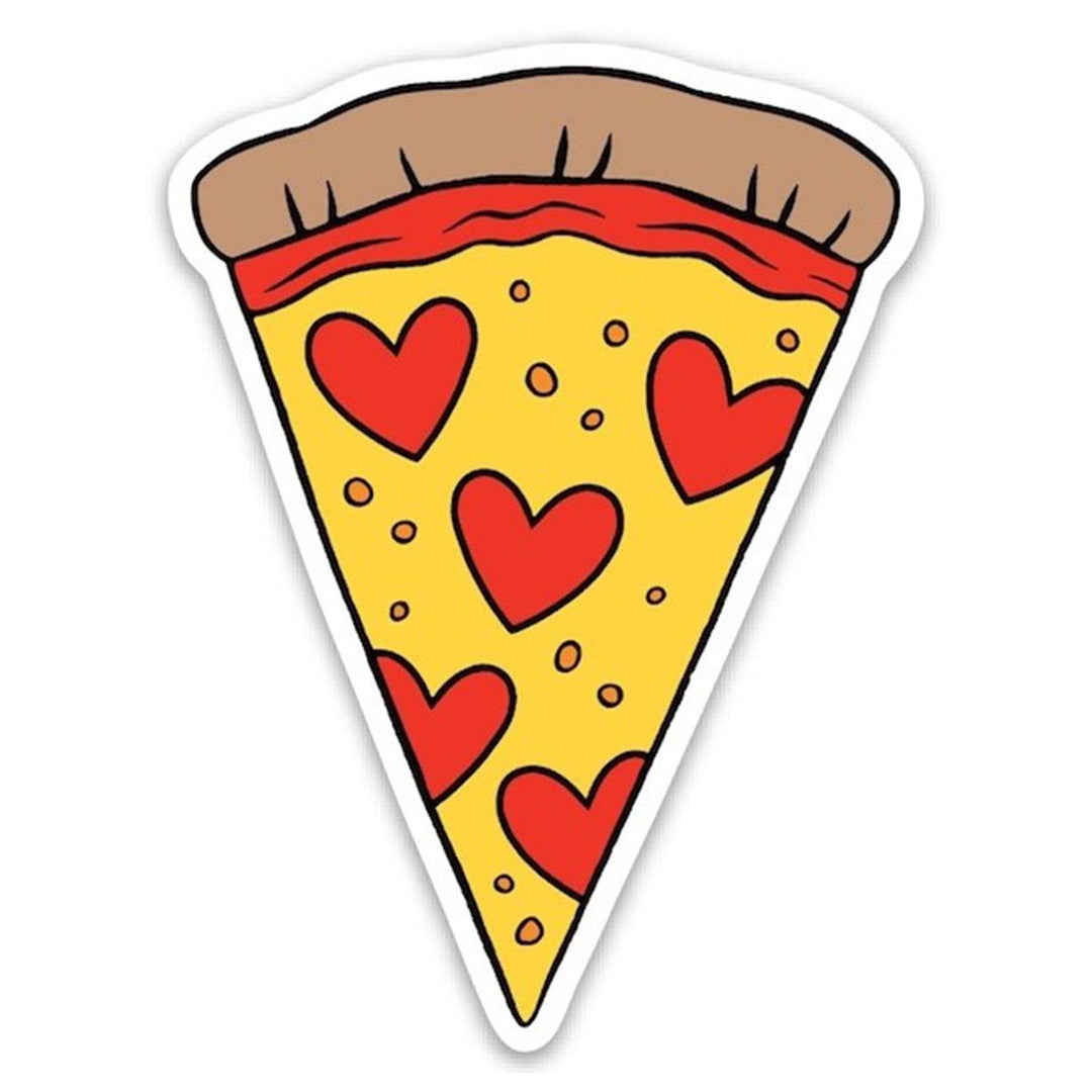 Pizza Hearts (Die Cut Sticker)
