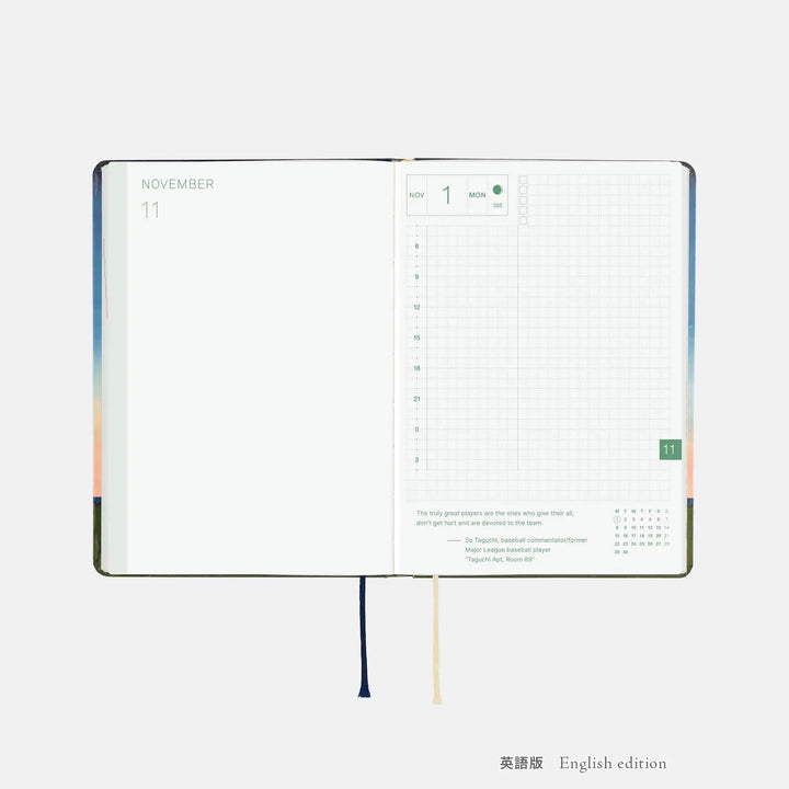2027 Hobonichi HON Planner: String Telephone Until the Moon is Full