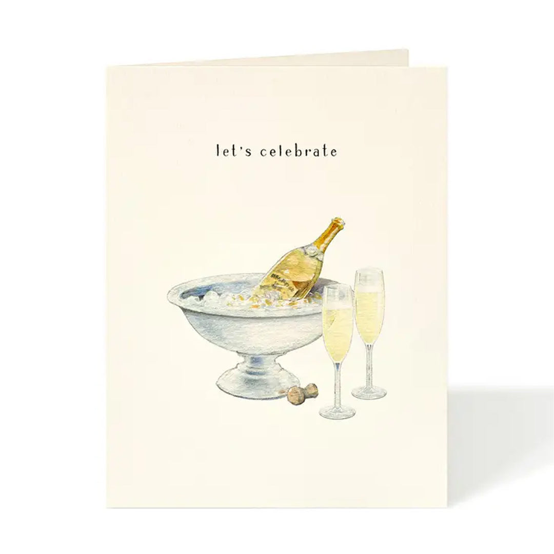 Champagne &amp; Flutes Celebrate Greeting Card