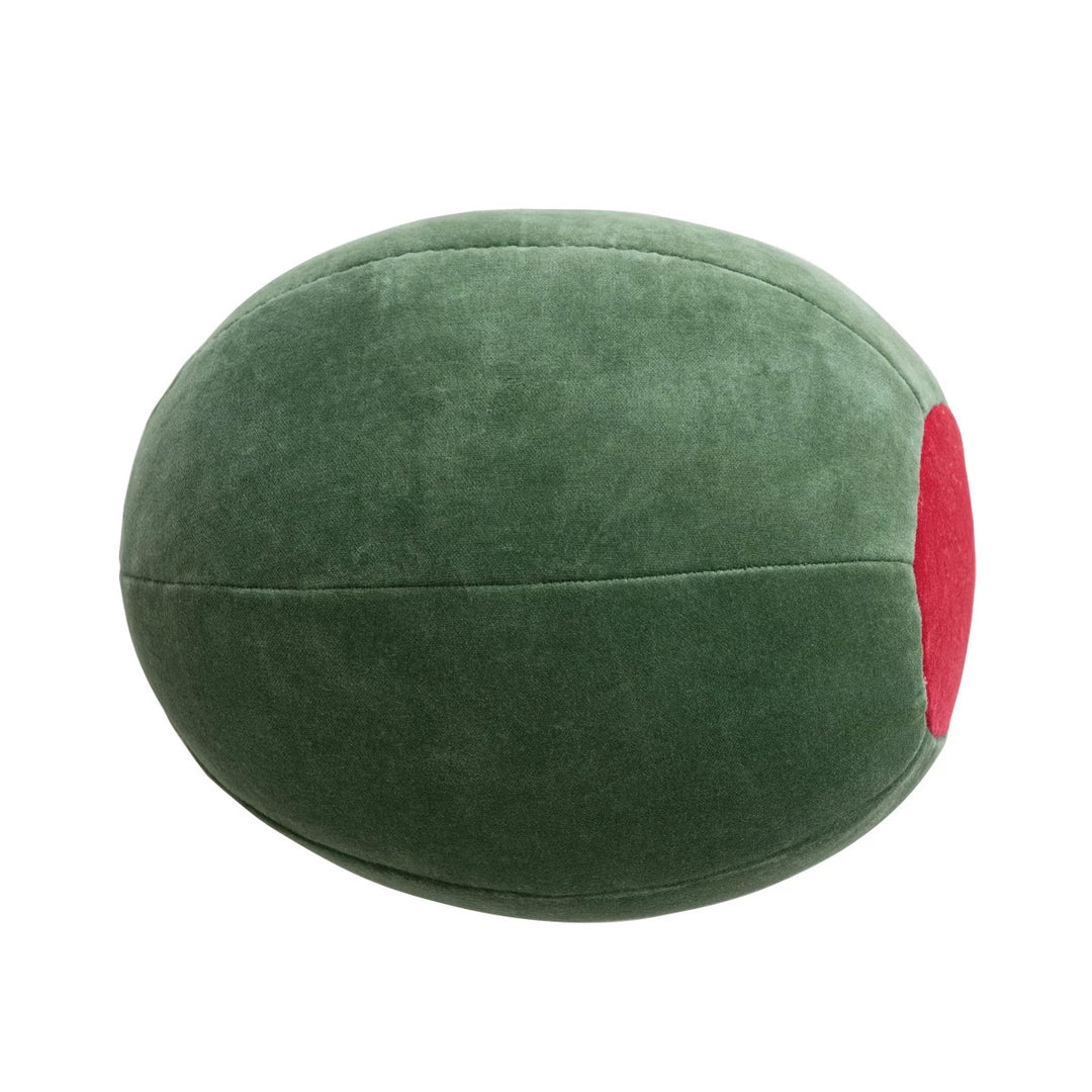 Olive Shaped Velvet Pillow