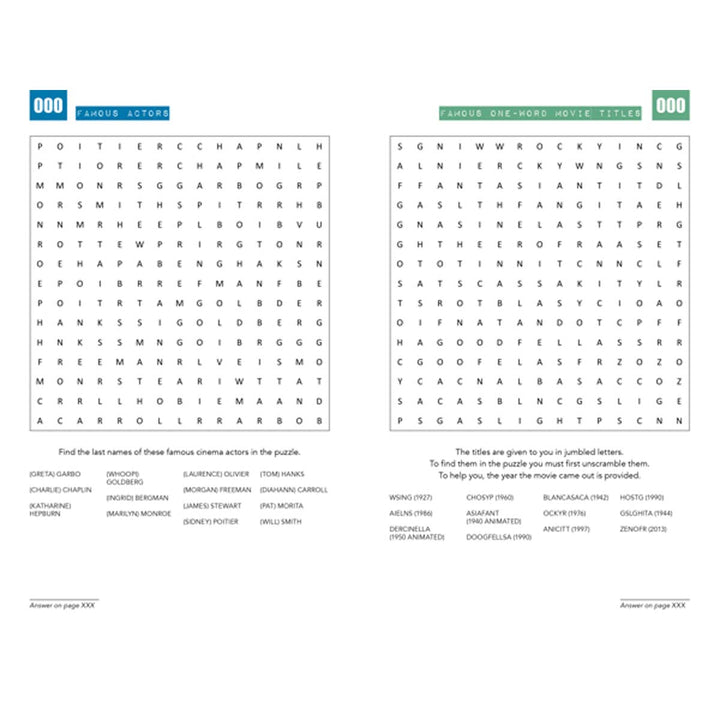 Movies: 300 Word Search Puzzles