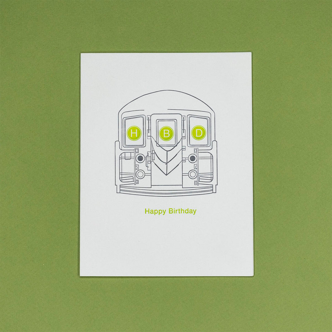 Subway HBD Birthday Card