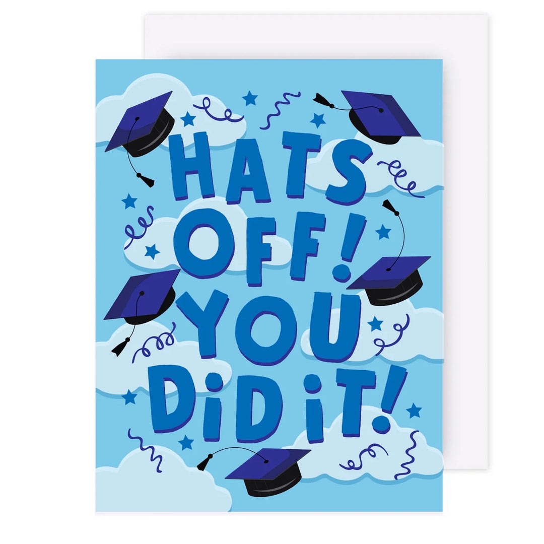 Hats Off Grad! Greeting Card