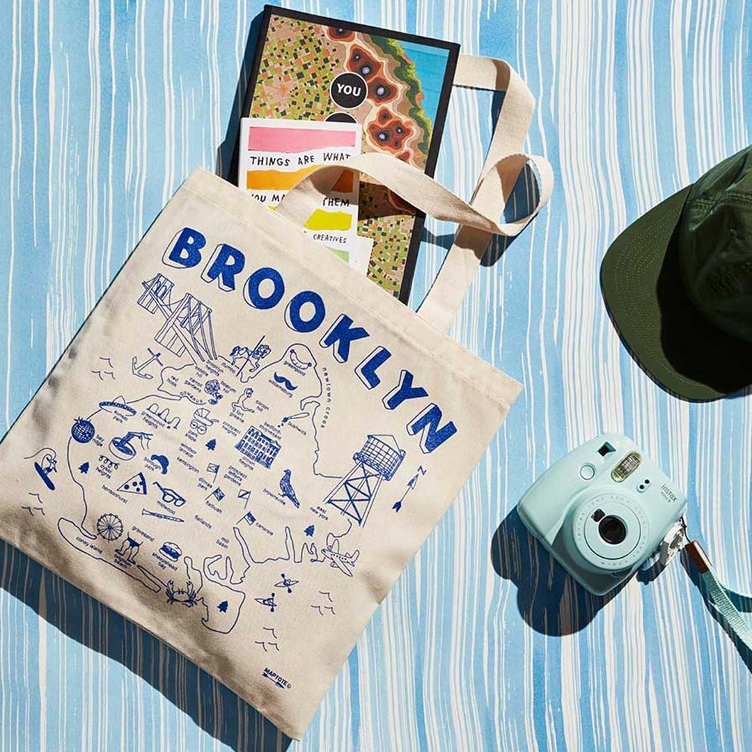 Brooklyn Map Grocery tote