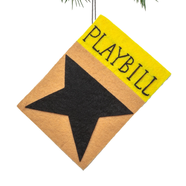 Playbill Felt Ornament
