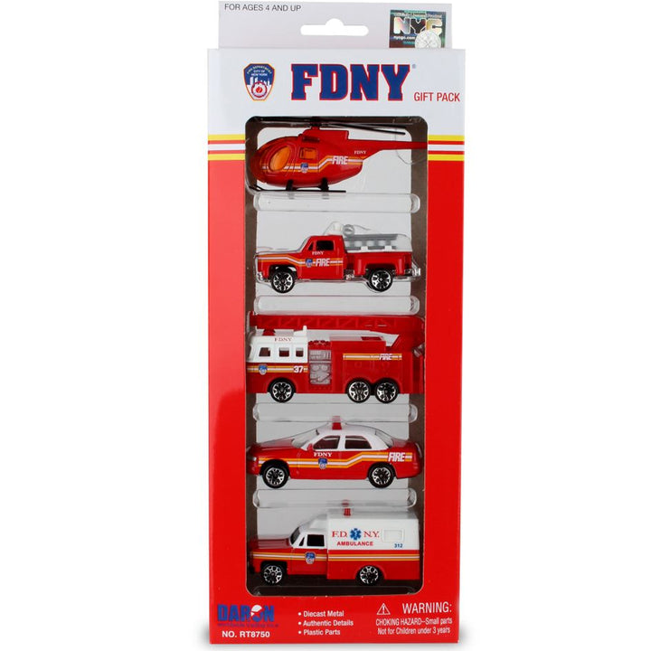 FDNY 5 Piece Vehicle Set