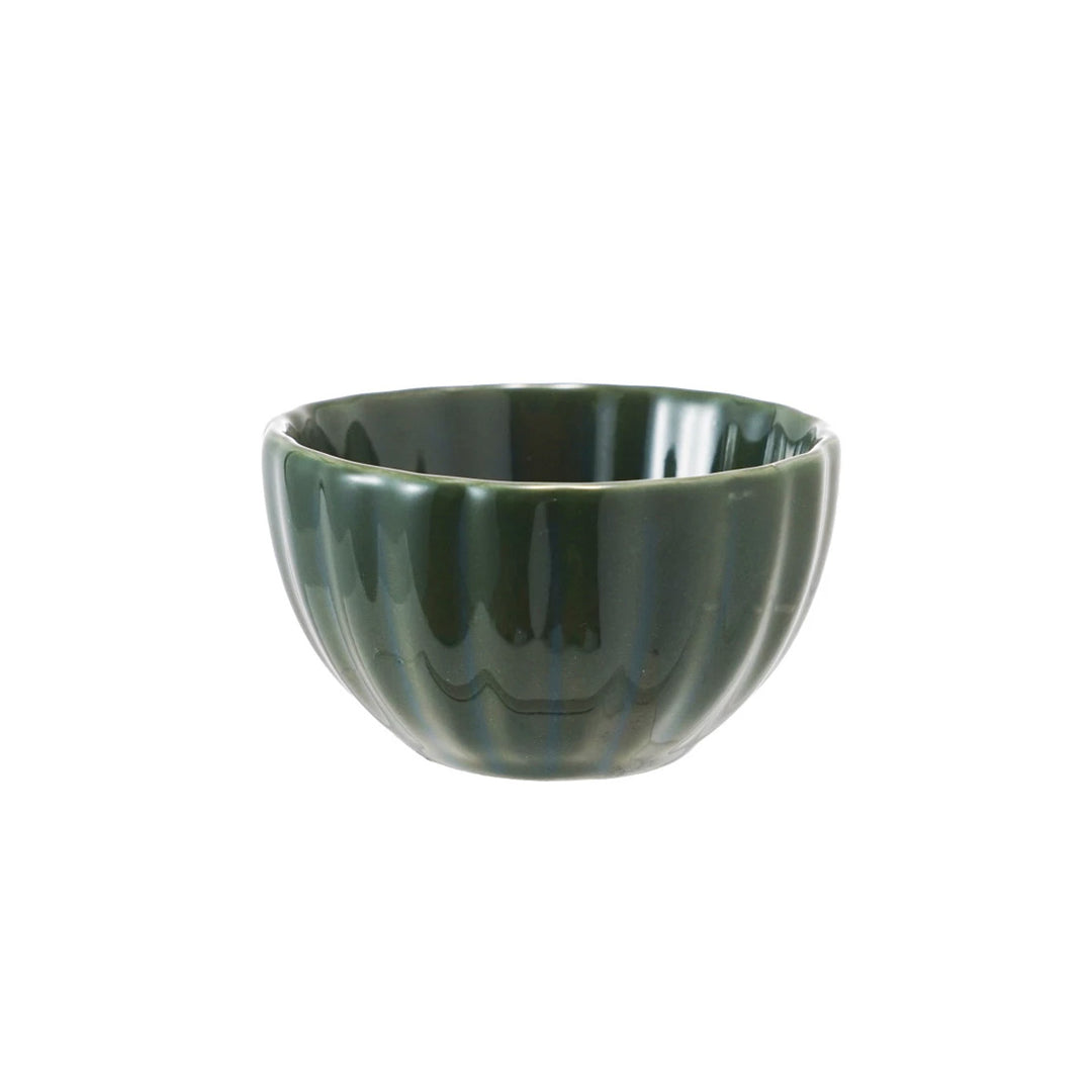 Stoneware Ribbed Bowl