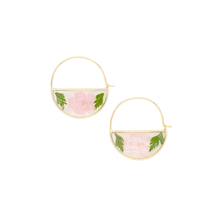 Pressed Flower Hoops