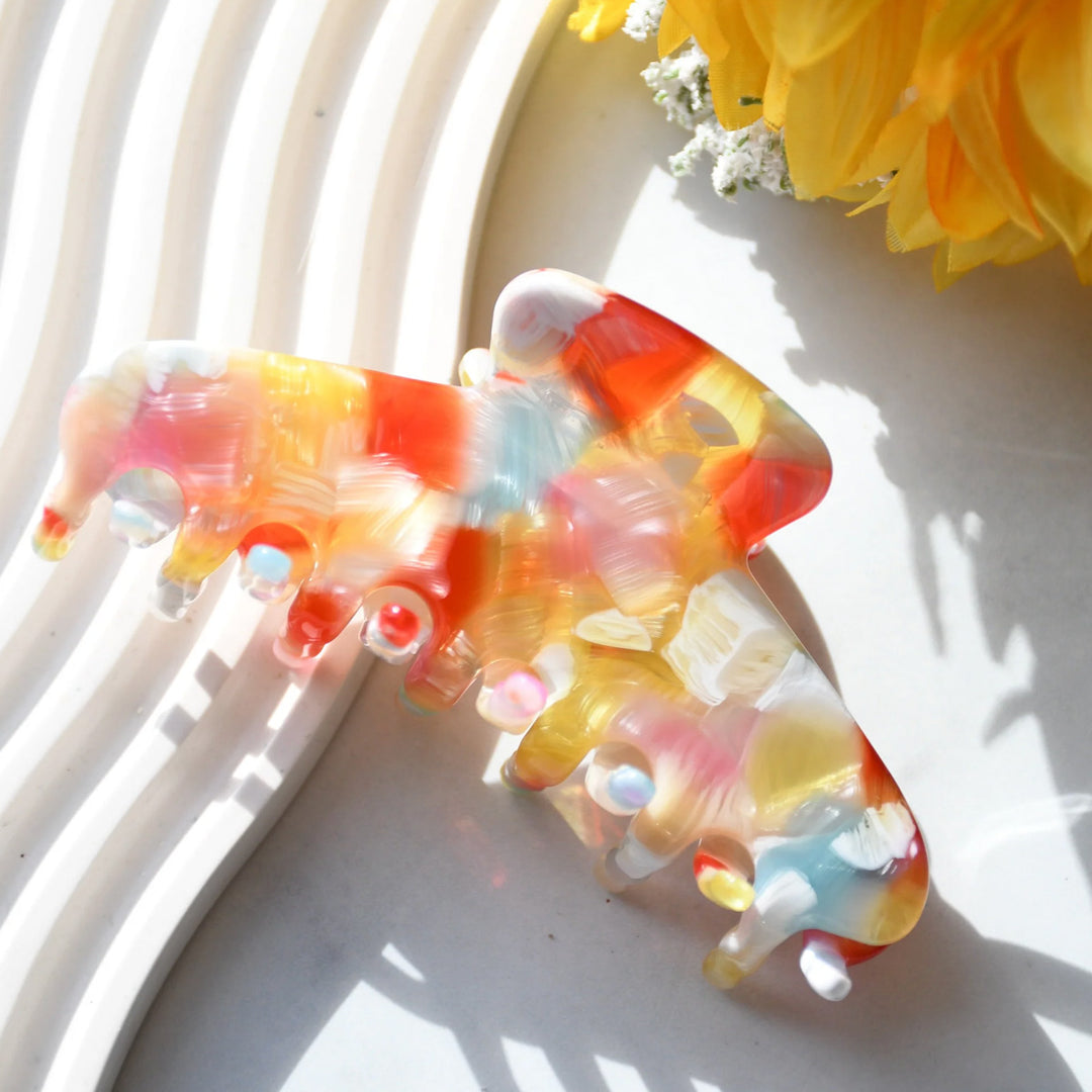 Oval Wave Acetate Hair Claw