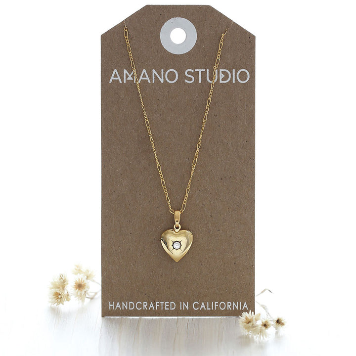 Amano Locket - Heart 20"