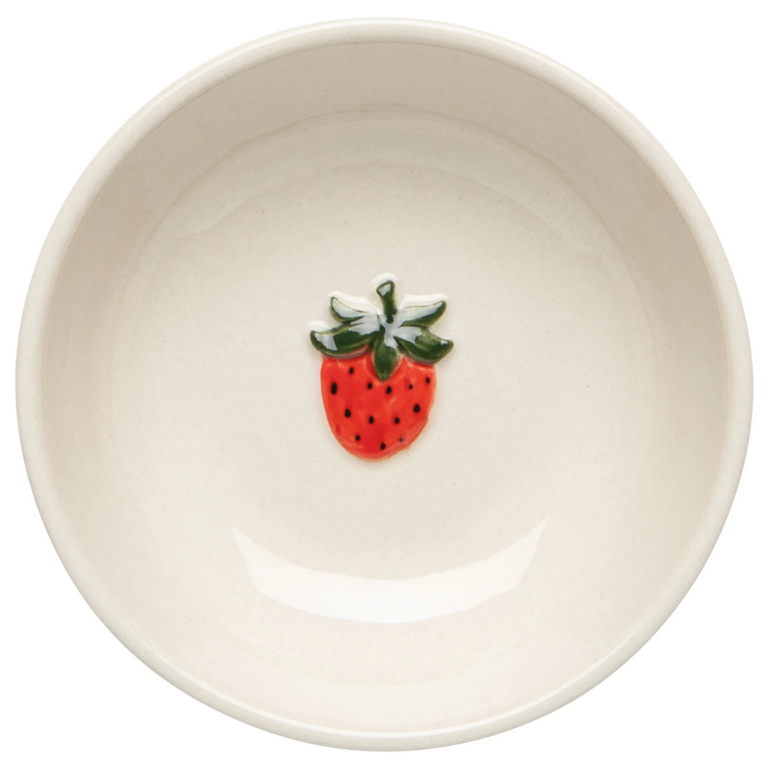 Strawberry Embossed Pinch Bowl - 3"