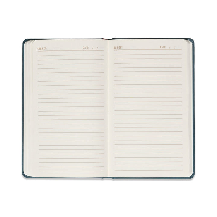 Teal Moon Cloth Covered Journal