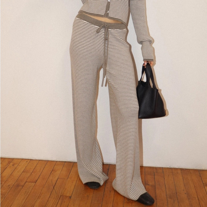 Stripped Cozy Pants