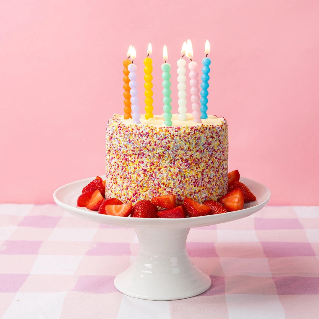 Bright Bobbles Birthday Candles - 8 Pack