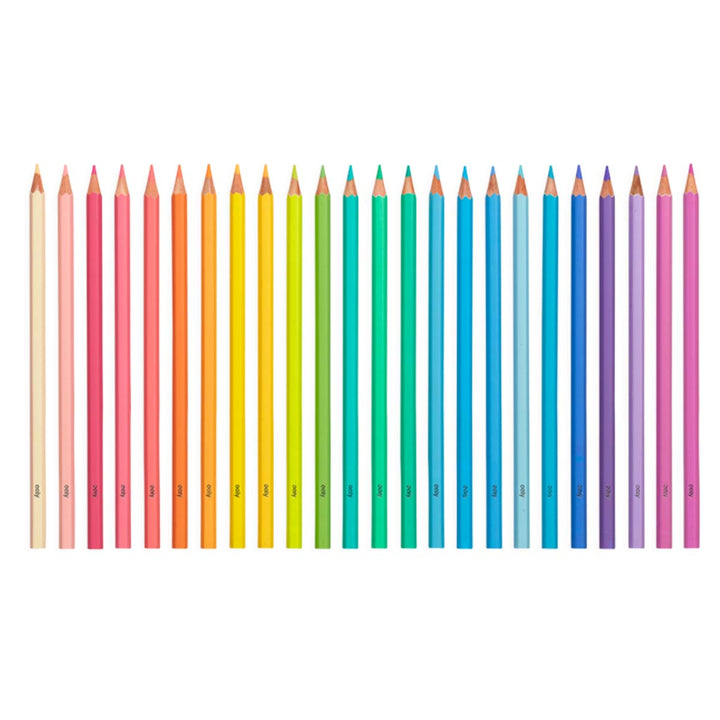 Pastel Hues Colored Pencils - Set of 24