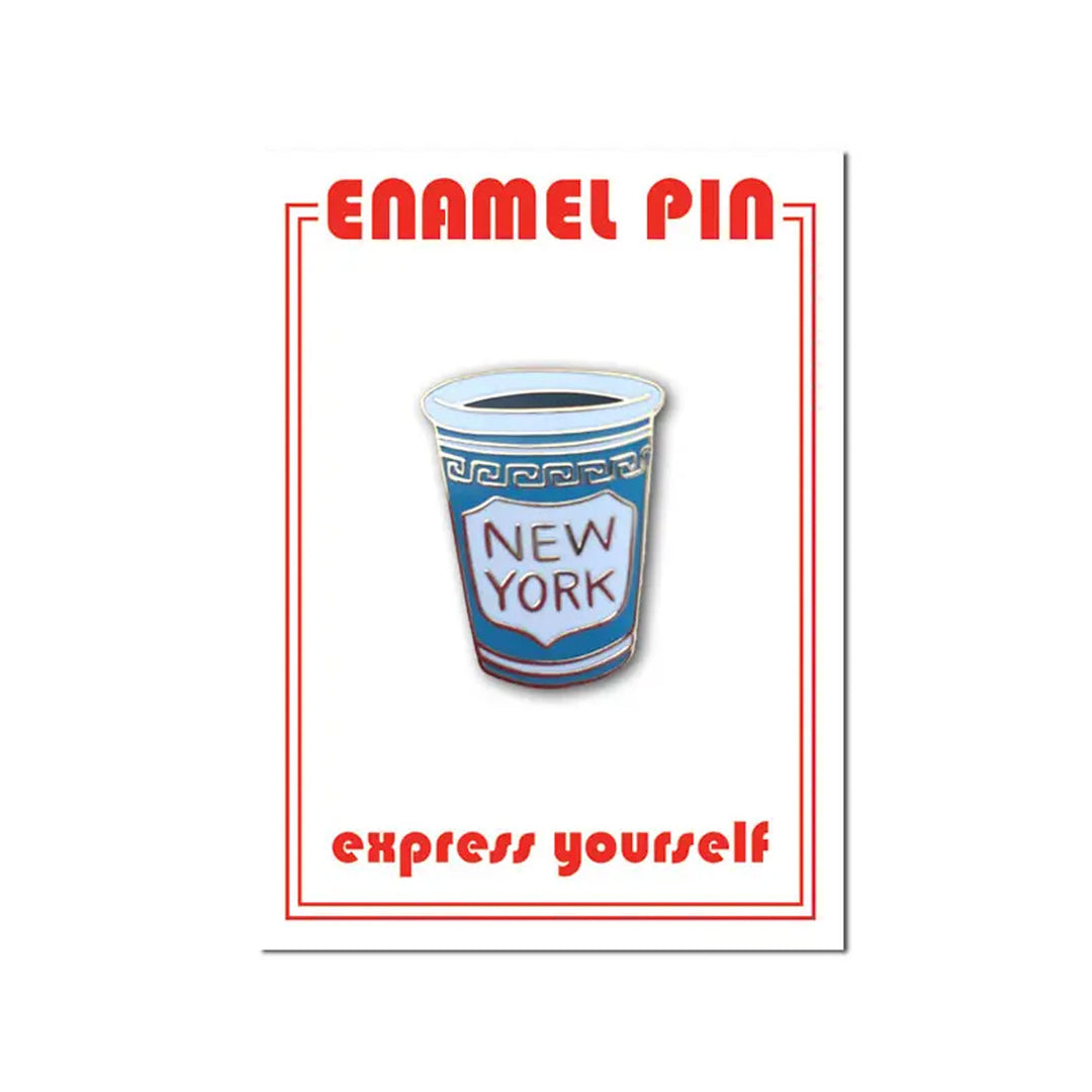 NY Coffee Cup Enamel Pin