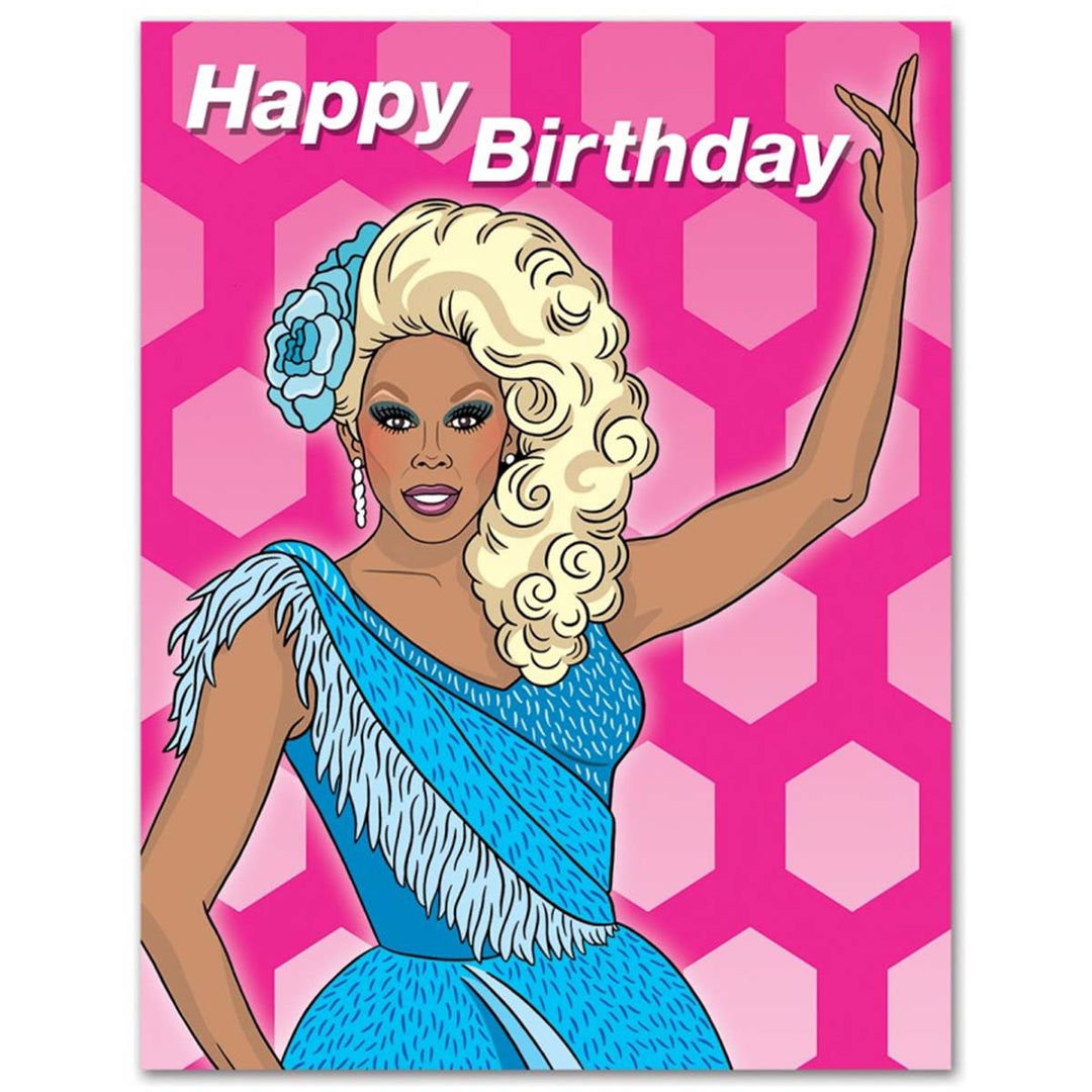 RuPaul Happy Birthday Card