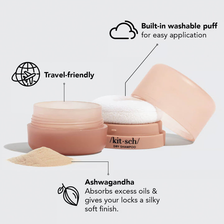 Volumizing Rice Protein Dry Shampoo - Dark Tinted Powder