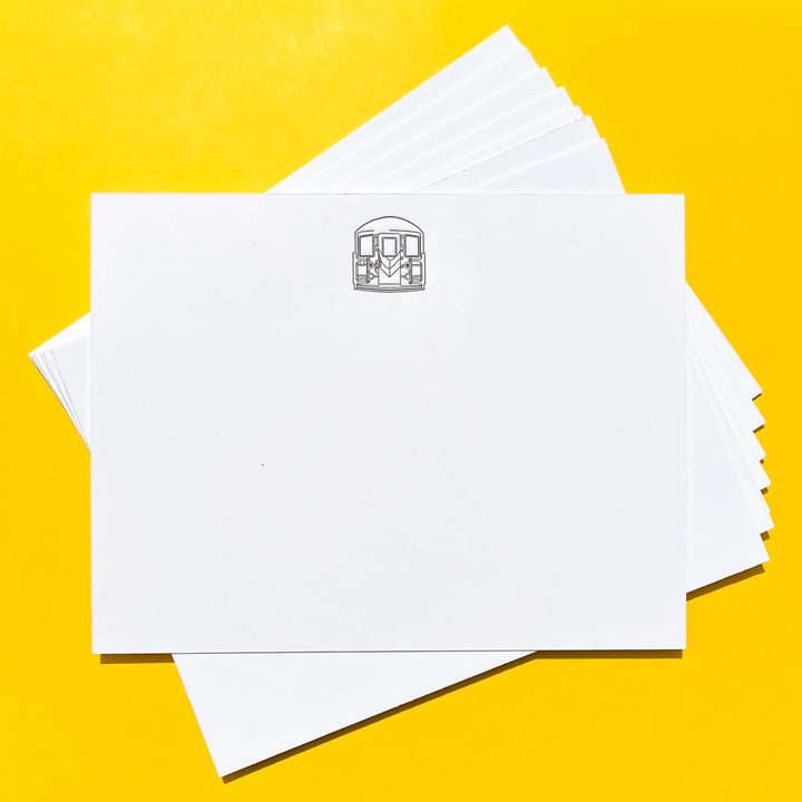 Subway Notecards - Set/ 10 Flat Notecards