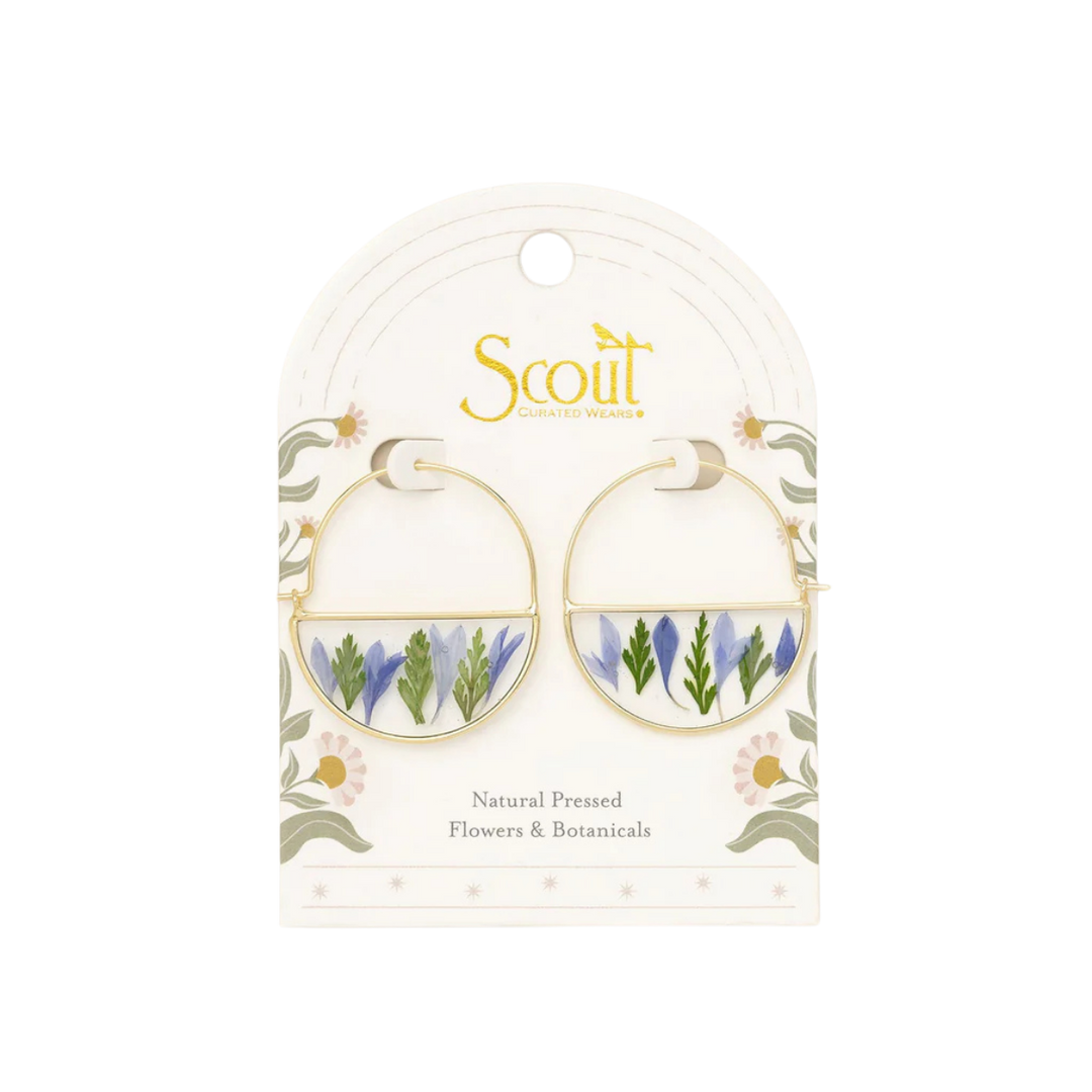 Pressed Flower Hoops