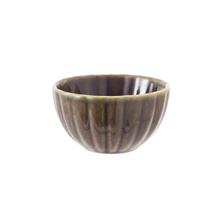 Stoneware Ribbed Bowl