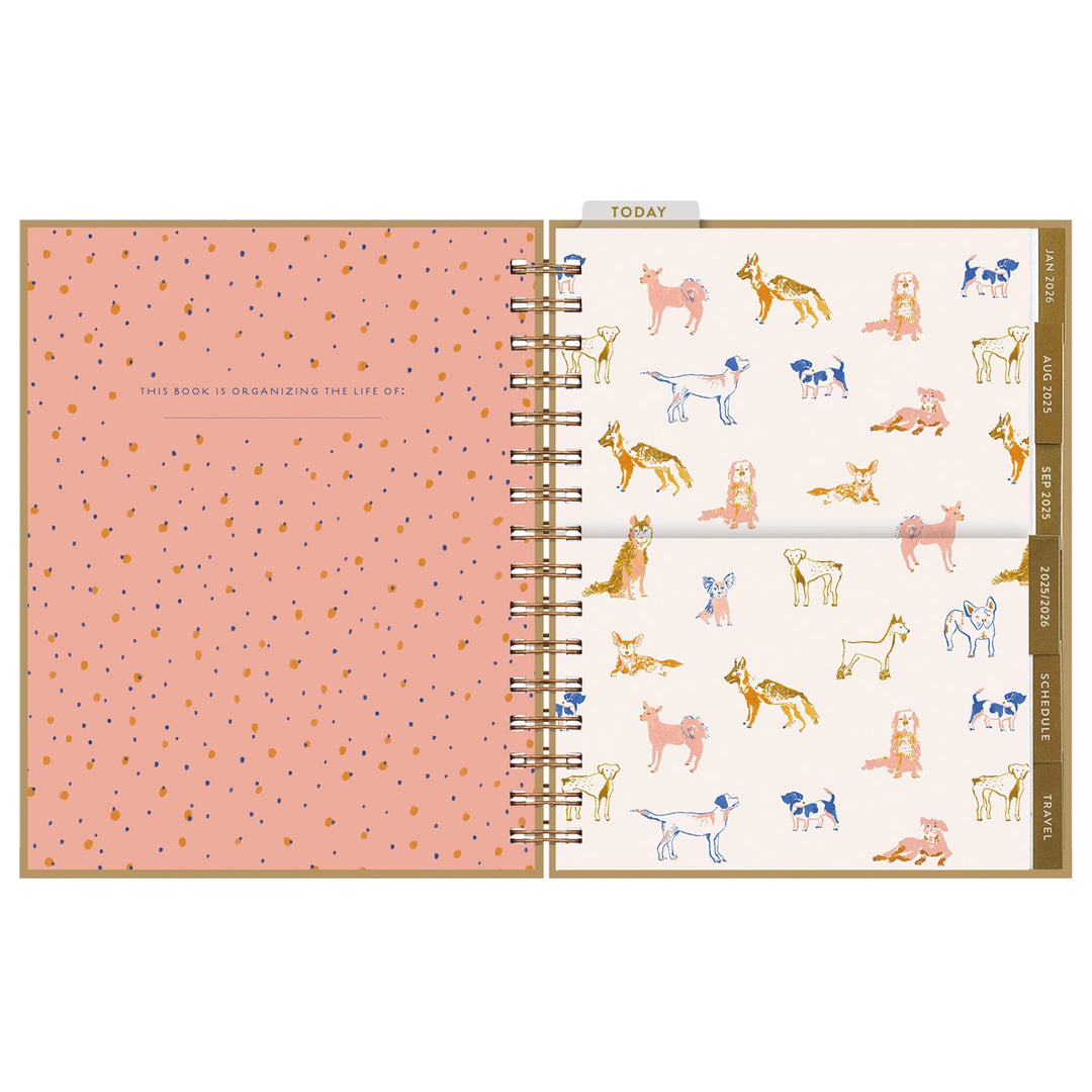 2025-2026 Dogs 17 Month Planner