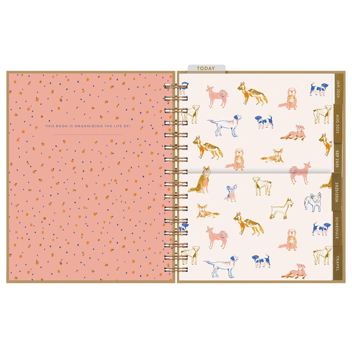 2025-2026 Dogs 17 Month Planner